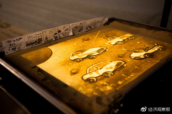 BCA中国汽车人绿色公益行”随着一场精彩的沙画表演正式开启